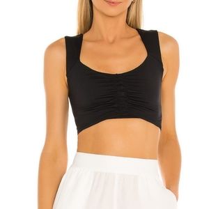 Free People Pleats and Thank you Cami Black L NWT